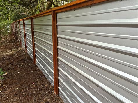 fences made from metal siding